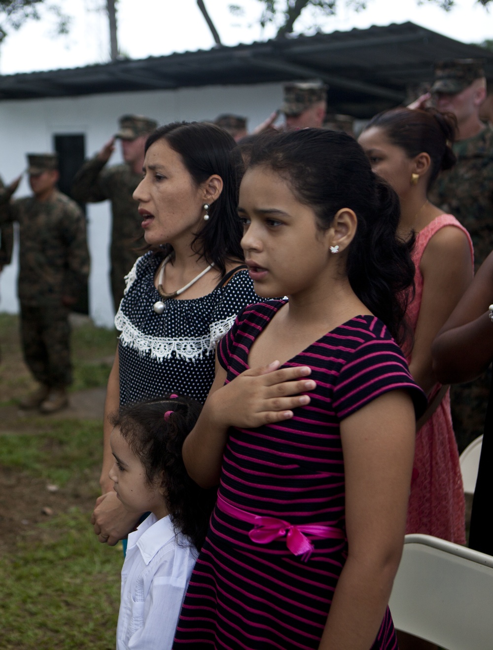 Marines with the SPMAGTF-SC conduct ribbon cutting ceremony for school projects in Trujillo