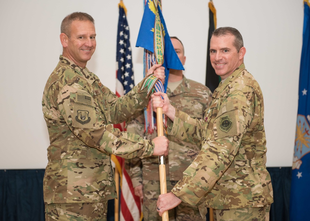 386th AEW leadership mantle changes hands, wing welcomes new commander