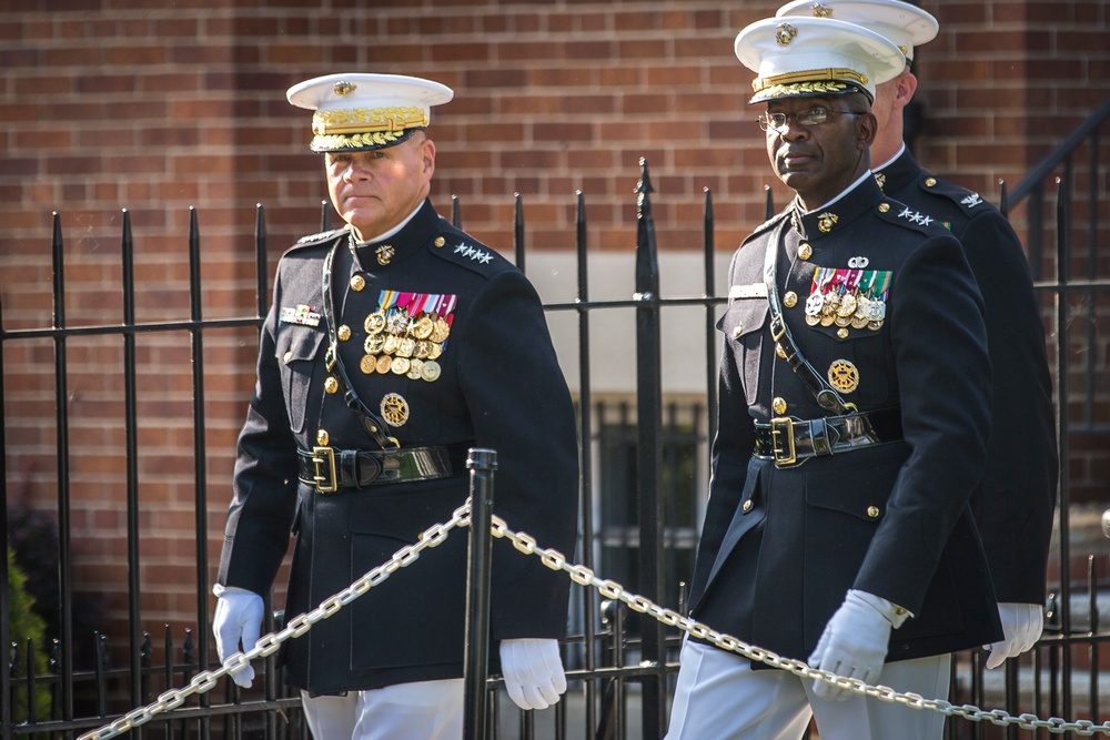 Marine Major General Ronald L. Bailey, left, Commanding General