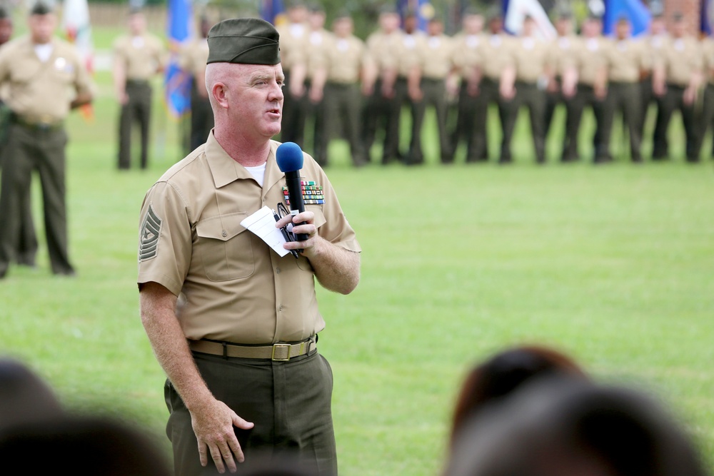 MCAS Cherry Point welcomes McElearney as new sergeant major