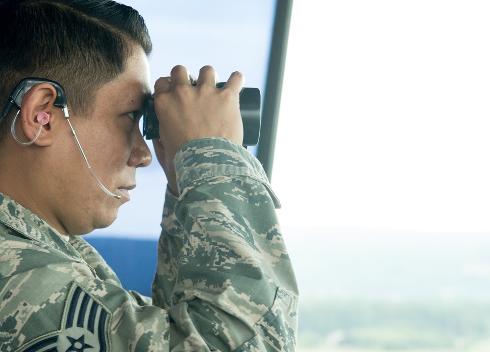 Eyes on the sky keep airfield traffic safe