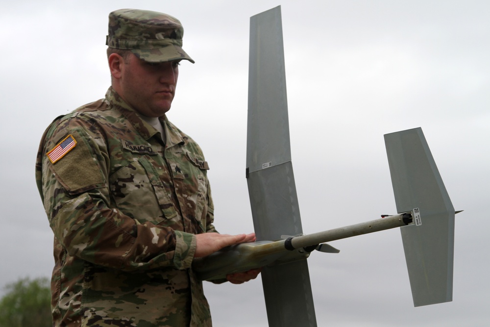 Ohio National Guard Soldiers operate RQ-11B