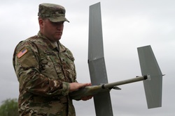 Ohio National Guard Soldiers operate RQ-11B [Image 1 of 6]