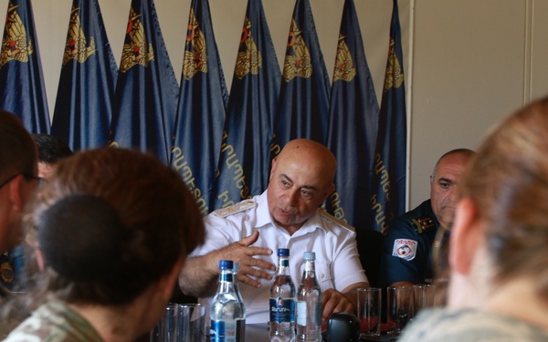 Kansas National Guard, British Army medical and hazmat experts train Armenian firefighters