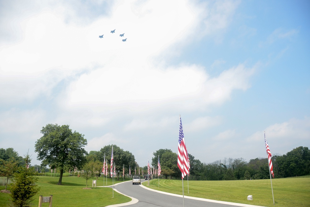 Indiantown Gap National cemetery F-35 Lightning II flyover