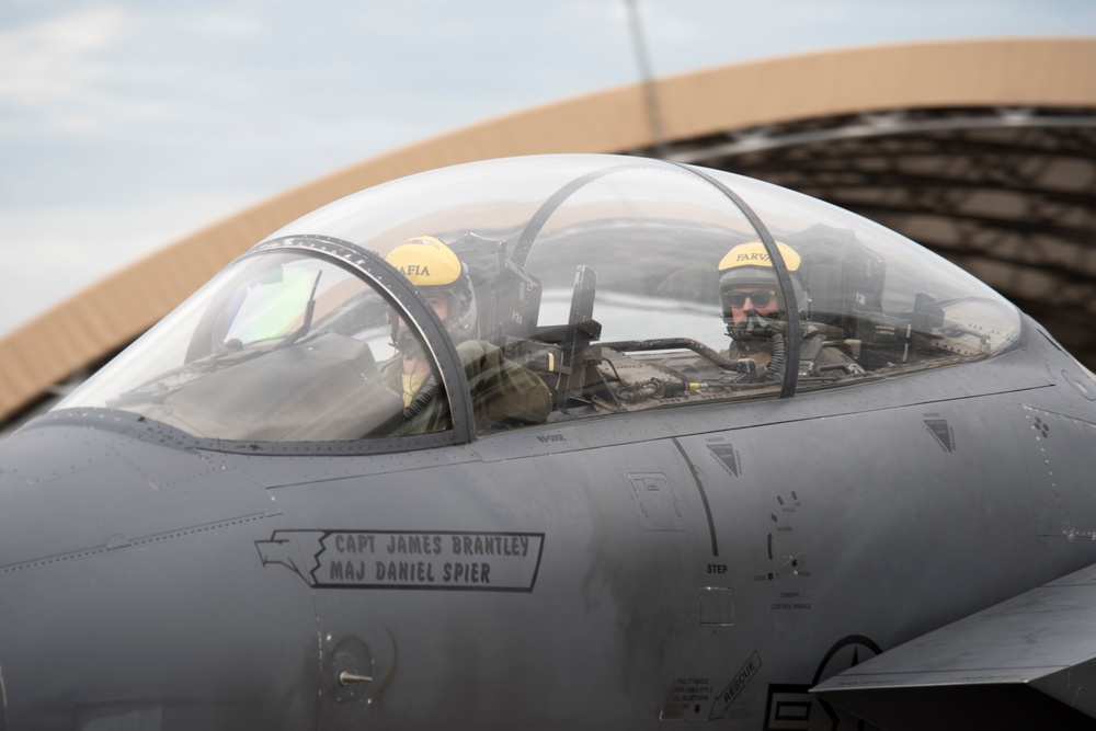 336th FS takeoff for exercise Combat Hammer