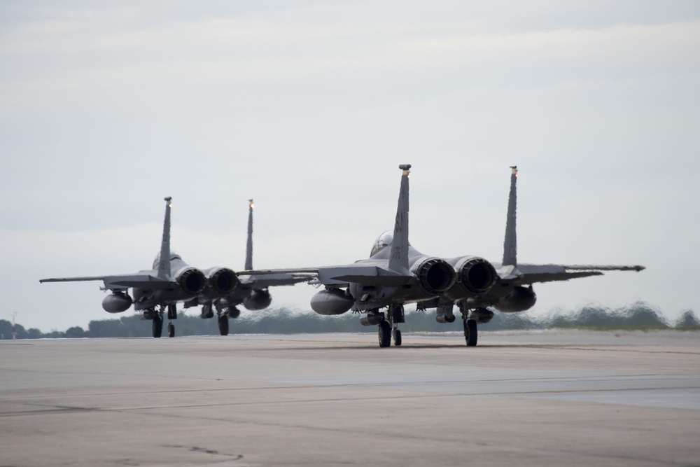 336th FS takeoff for exercise Combat Hammer