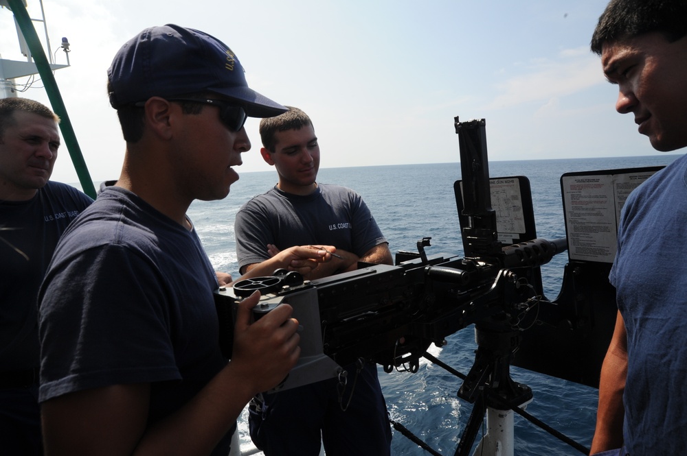 USCGC Tampa Conducts .50 Caliber Training