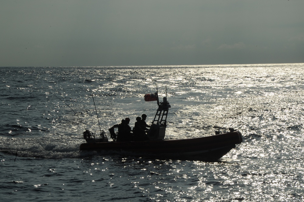 USCGC Tampa Crew Conducts Boat Ops