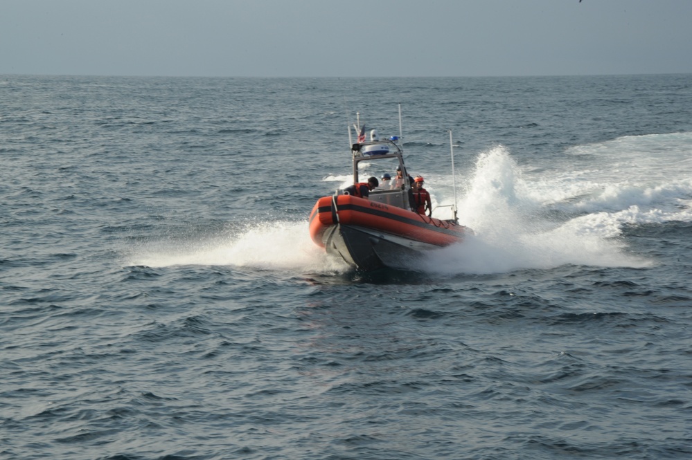 USCGC Tampa Crew Conducts Boat Ops