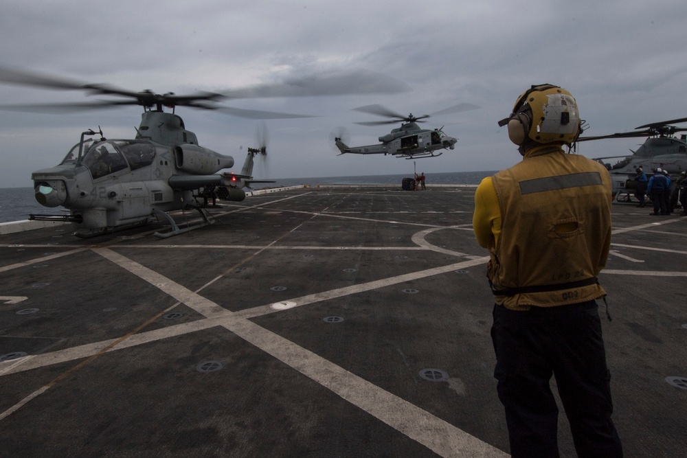 USS San Diego (LPD 22) Flight Deck Operations