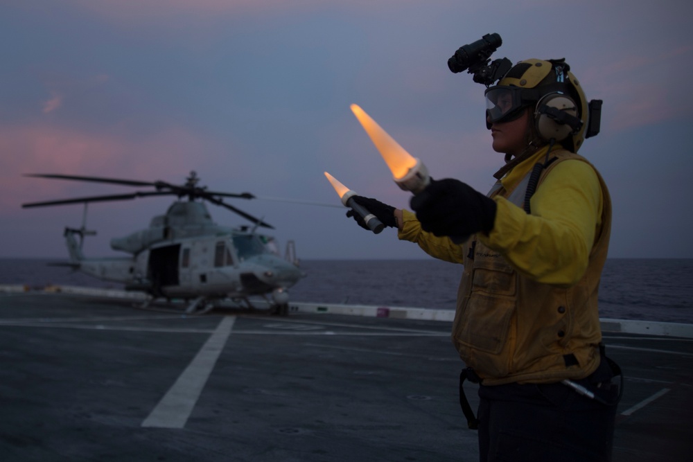 USS San Diego (LPD 22) Flight Deck Operations