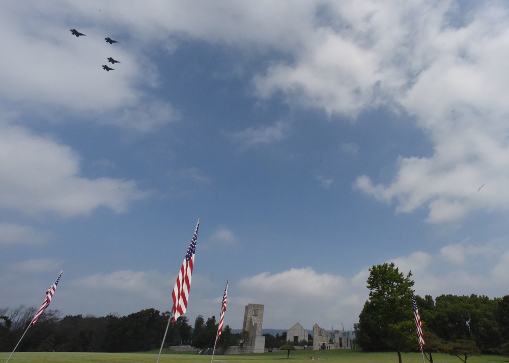 Indiantown Gap National cemetery F-35 Lightning II flyover