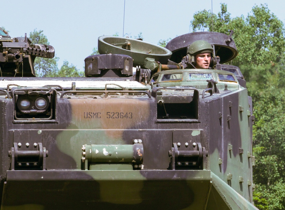 Marine Drives AAV During Northern Strike 2017