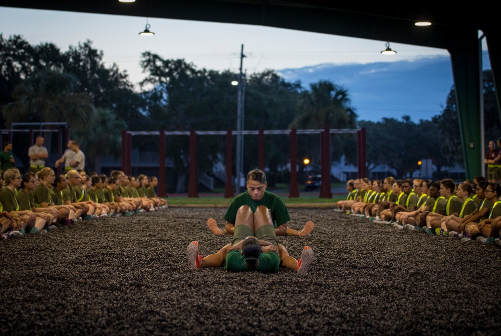 New recruits pass first hurdle toward earning Marine title on Parris Island