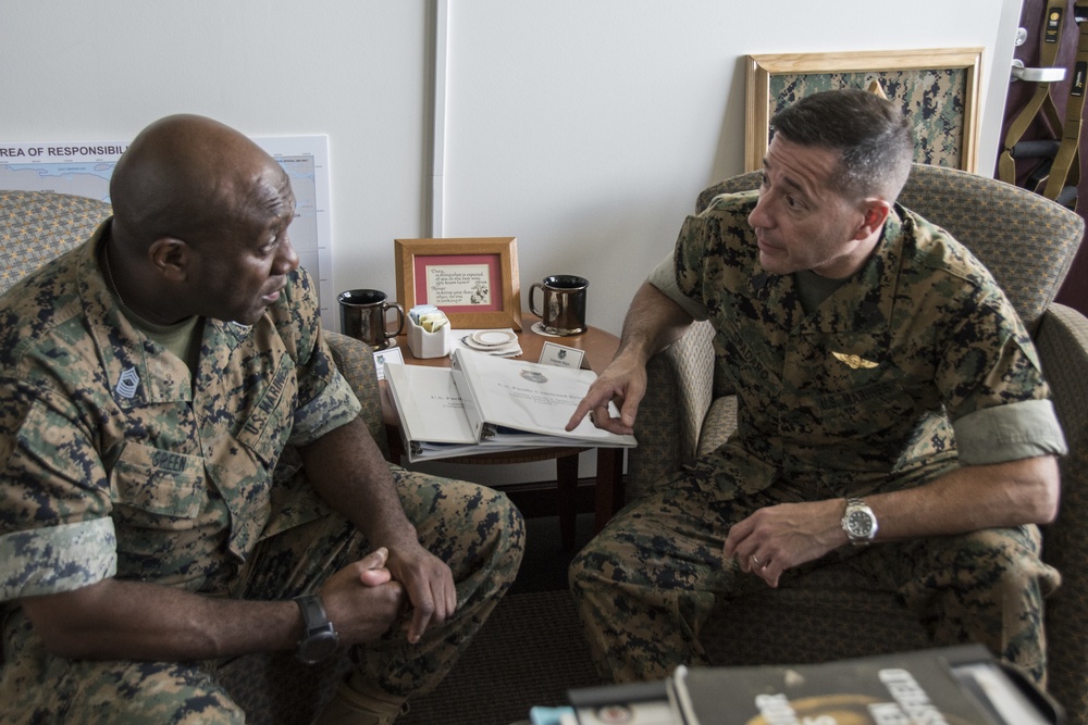 Sergeant Major of the Marine Corps visits PACOM