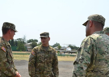 U.S. Army Soldier translates in his native country