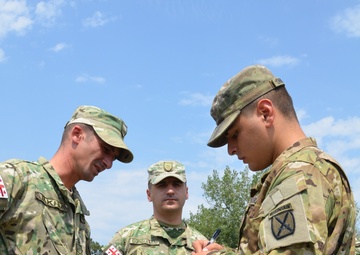 U.S. Army Soldier translates in his native country