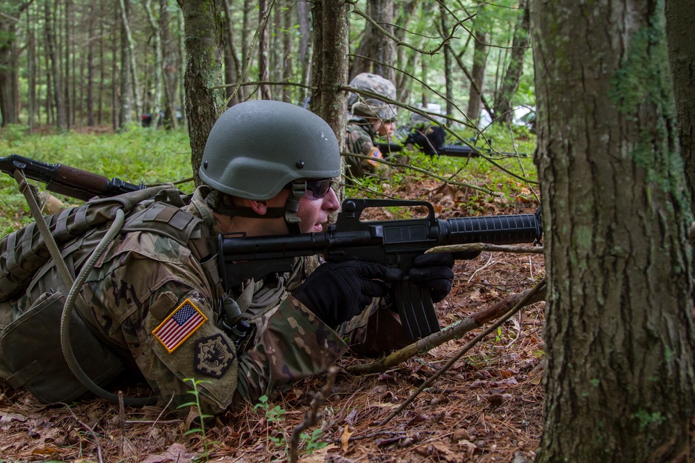 Staff Sgt. Jonathan Anderson provides cover fire