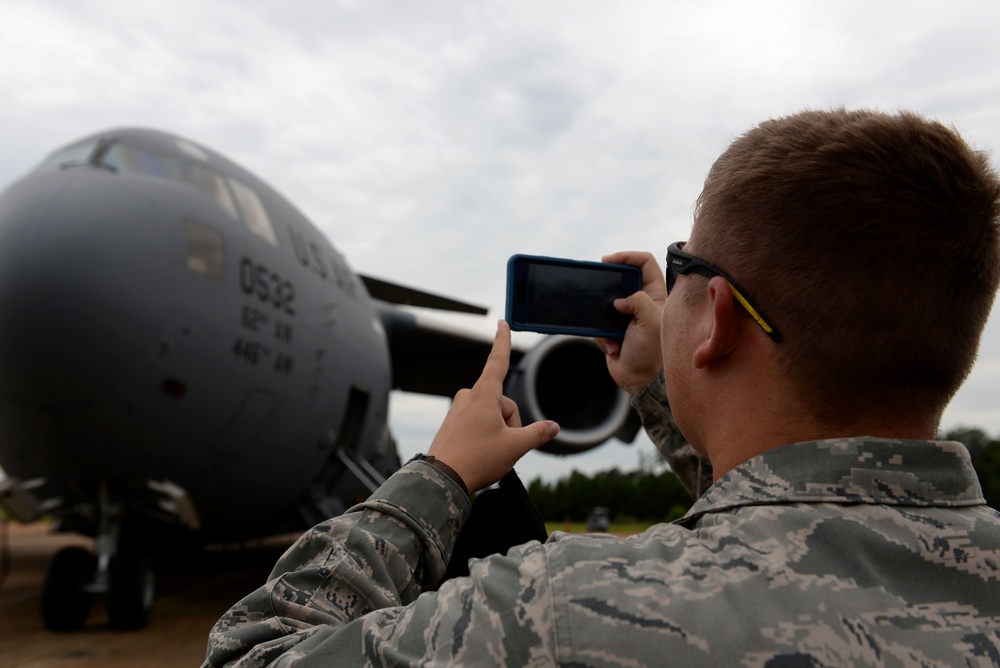 Columbus AFB enjoys C-17 display