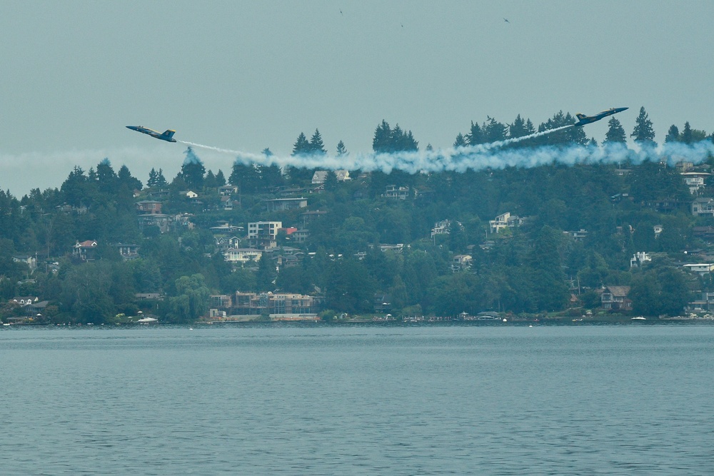 Blue Angels Soar Over Lake Washington