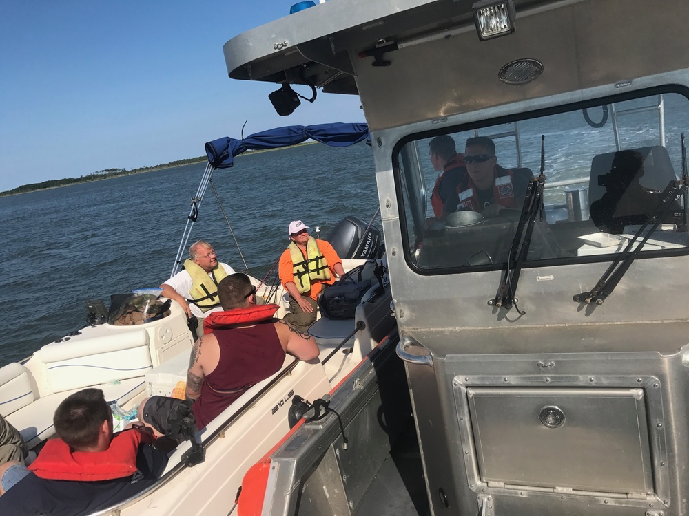 Coast Guard assists 5 boaters near Wachapreague, VA