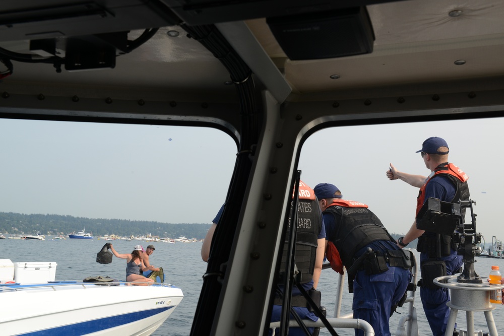 Coast Guard conducts vessel safety check for 68th Seattle Seafair