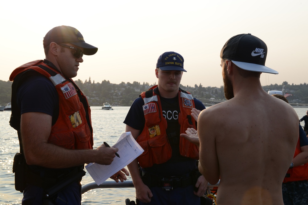 Coast Guard conducts safety, BUI patrols during Seafair 2017