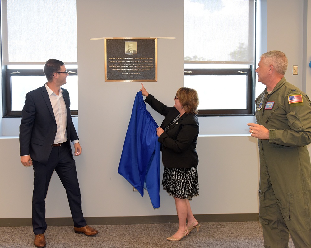 Wing conference room dedicated to Chuck Steiner