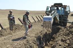 U.S. Army Engineers develop engagement area in Exercise Noble Partner