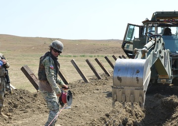 U.S. Army Engineers develop engagement area in Exercise Noble Partner