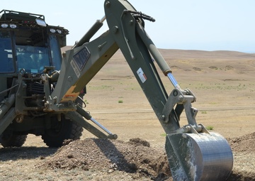 U.S. Army Engineers develop engagement area in Exercise Noble Partner