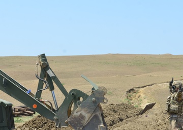 U.S. Army Engineers develop engagement area in Exercise Noble Partner