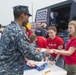 USO Hosts Pier Barbecue for USS Anchorage