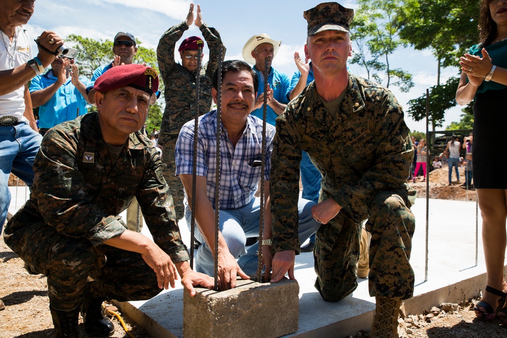 SPMAGTF-SC Marines attend opening ceremony for Guatemalan school project