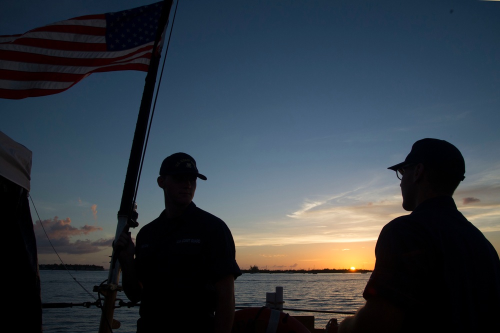 USCGC Tampa Evening Colors