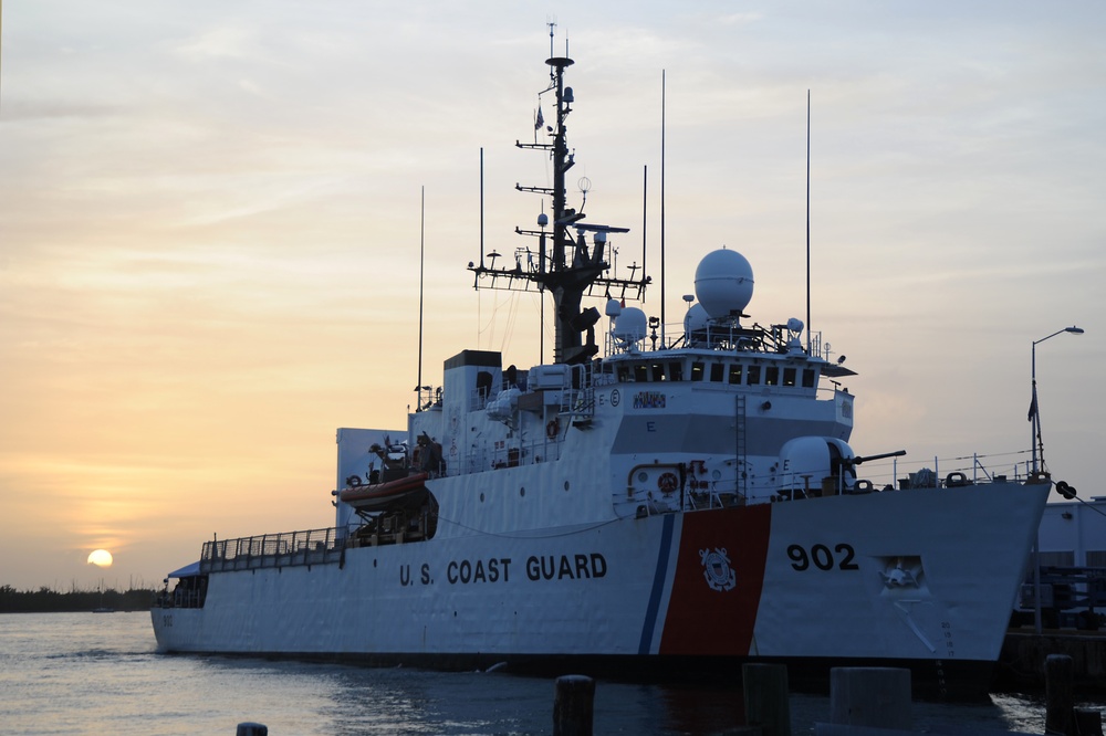 USCGC Tampa at Sunset