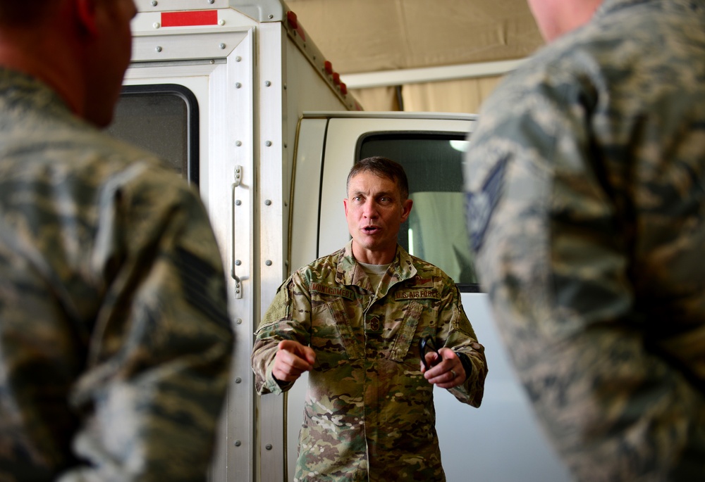 AFECNT Command Cheif visits 407th AEG