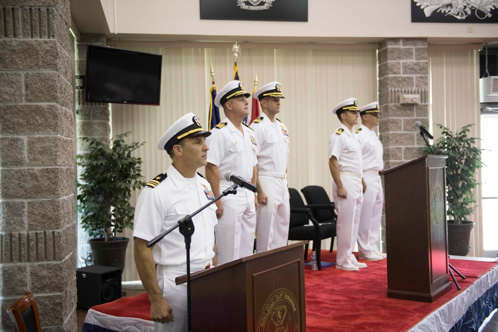 NAVSCIATTS Holds Change of Command Ceremony