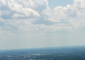 NCANG C-130s Fly Their Last 8-Ship Formation