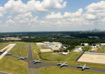 NCANG C-130s Fly Their Last 8-Ship Formation