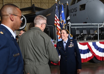 Col. Denise Donnell assumes command of the 105th Airlift Wing