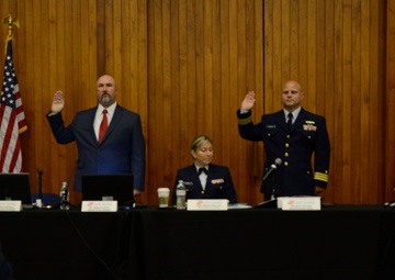 Coast Guard conducts first day of F/V Destination hearing