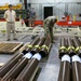 Lt. Gen. Piggee inspects MLRS rocket motors, post de-mating operations at Letterkenny Munitions Center.