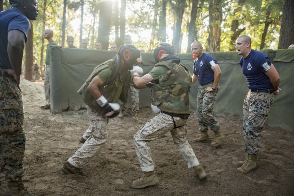 Marine recruits battle through training on Parris Island