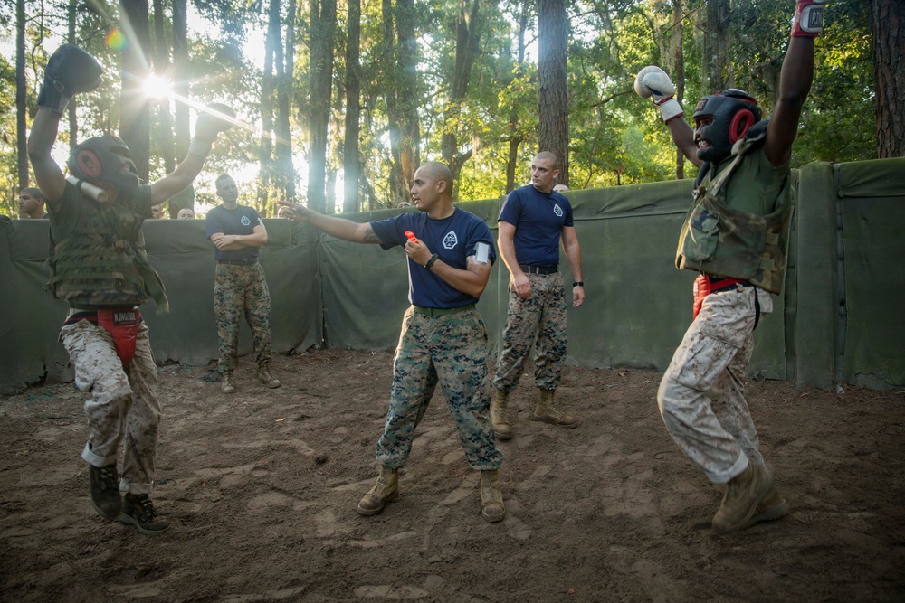 Marine recruits battle through training on Parris Island