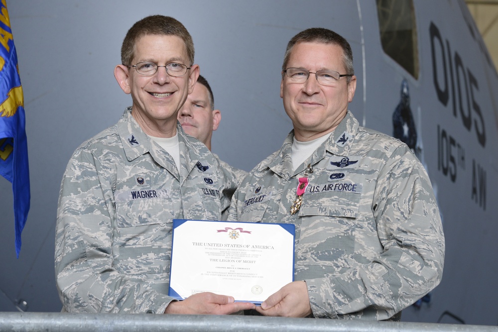Lt. Col. Richard Carter assumes command of the 105th Maintenance Group