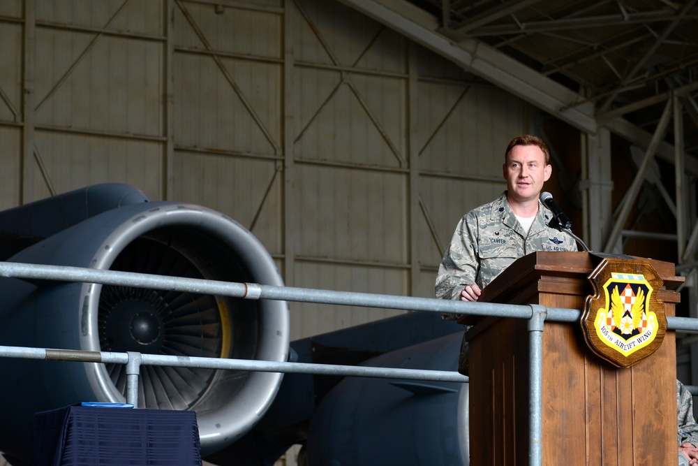 Lt. Col. Richard Carter assumes command of the 105th Maintenance Group