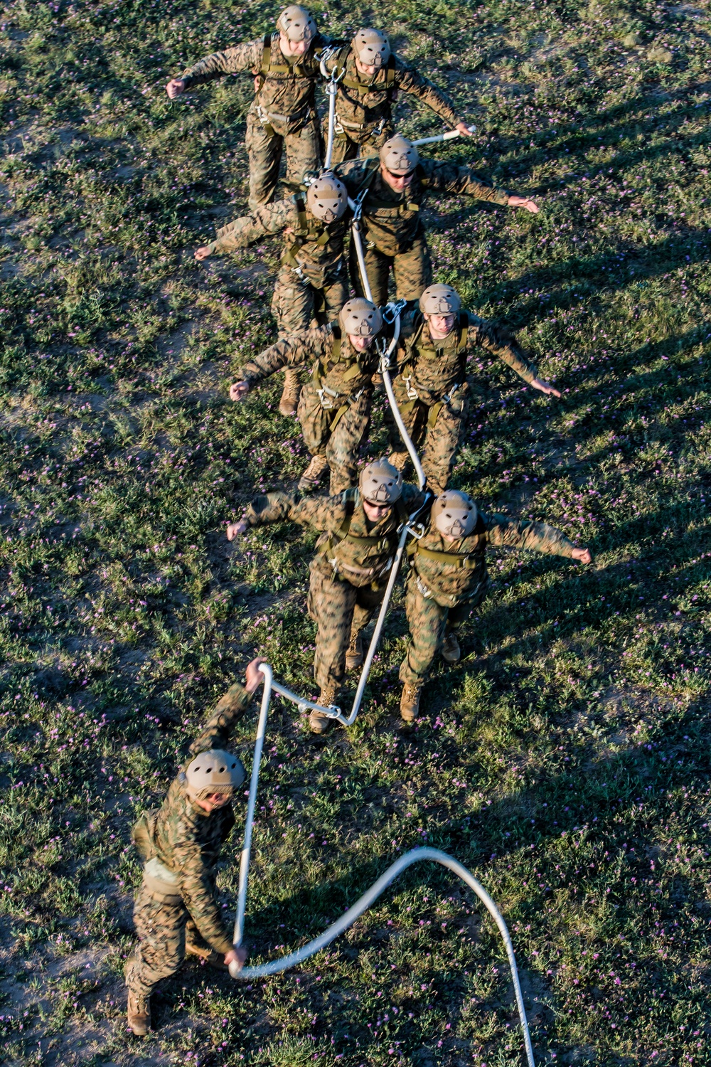 Arms Up!  4th Marine Recon. SPIE training