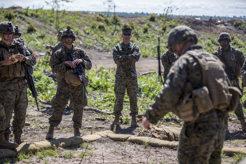 Maj. Gen. Whitman Visits 1/25 Marines During NS17